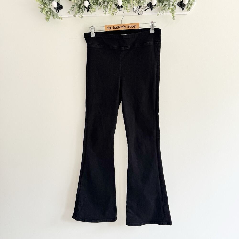 Frame The Jet Set Flare Black Jeans Pull On Size 2 #cp classic capsule